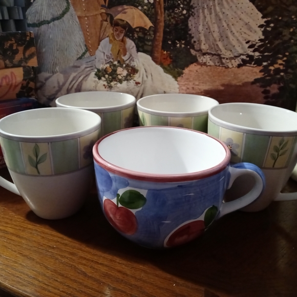 🍵 Good House Keeping,Set Of 4 Vintage Coffee Mug 🍩🍱Size 4.5"×4.5,"Gift It. - Picture 3 of 13